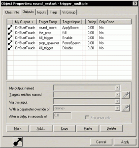 Outputs of round_restart